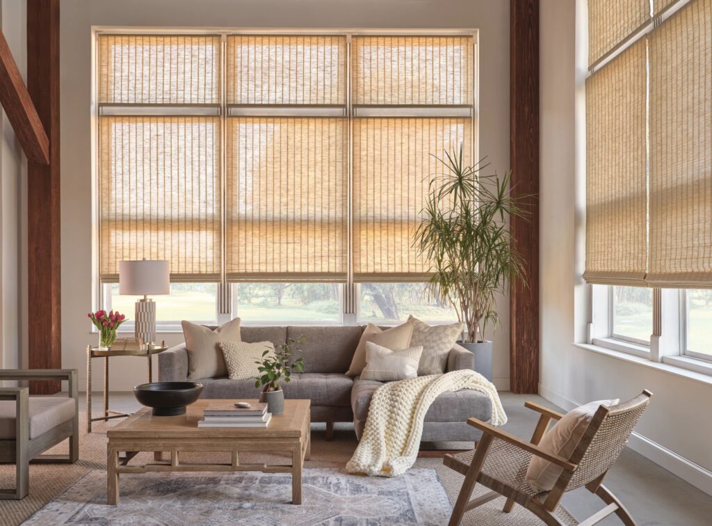 BAMBOO BLINDS FOR LIVING ROOM AREAS AND BEDROOM BY DLINDS SHOP DUBAI