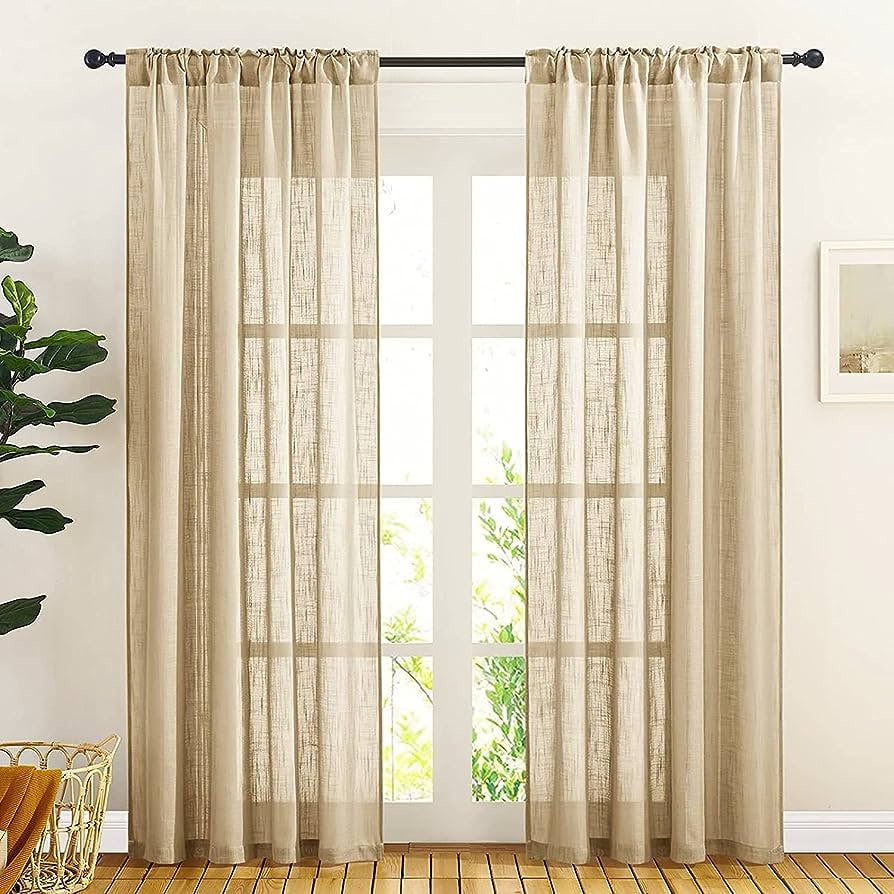 CREAM COLOUR LINEN CURTAINS FOR ENHANCING HOME DECOR By BLINDS SHOP-FALT 30% OFF