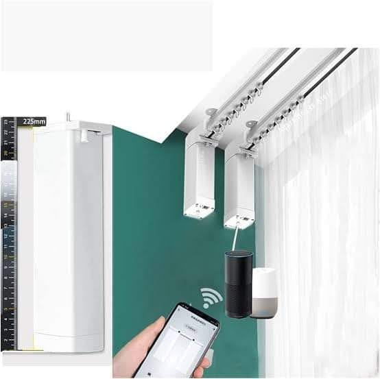 REOMTE CONTROL MOTORIZED CURTAINS FOR HOME AND OFFICE BY DLINDS SHOP DUBAI