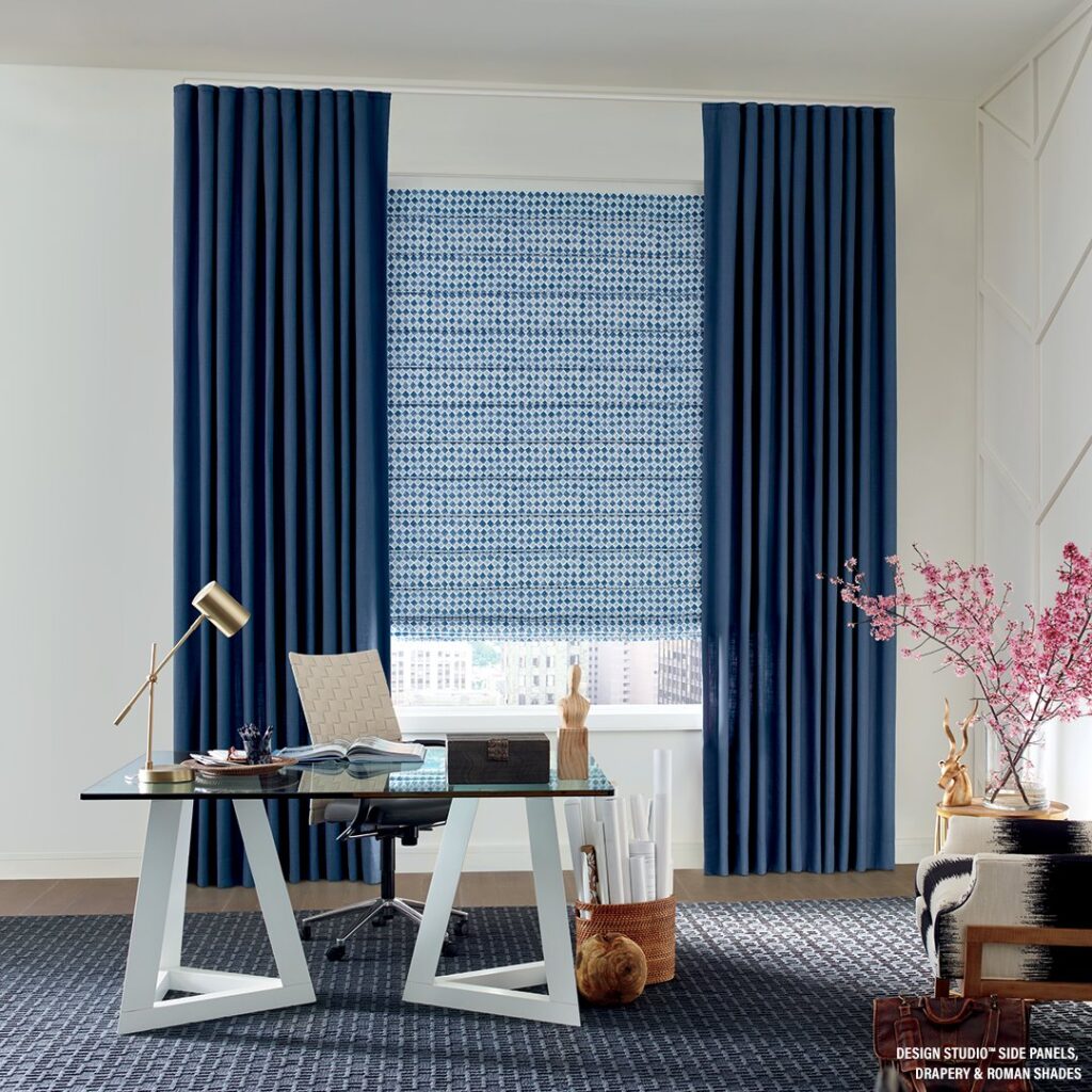 ROMAN BLINDS, SHADES AND DRAPERY FOR OFFICE BY BLINDS SHOP DUBAI