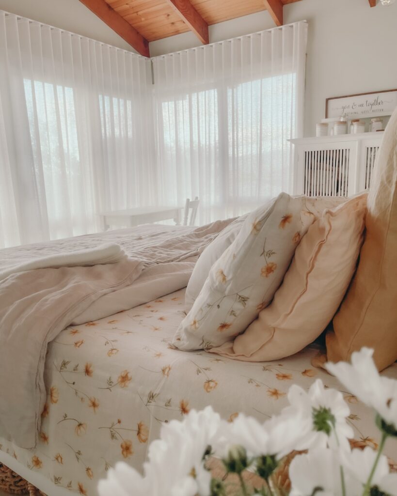 transfer your bedroom with elegent sheer curtains for bedroom by curtain shop dubai