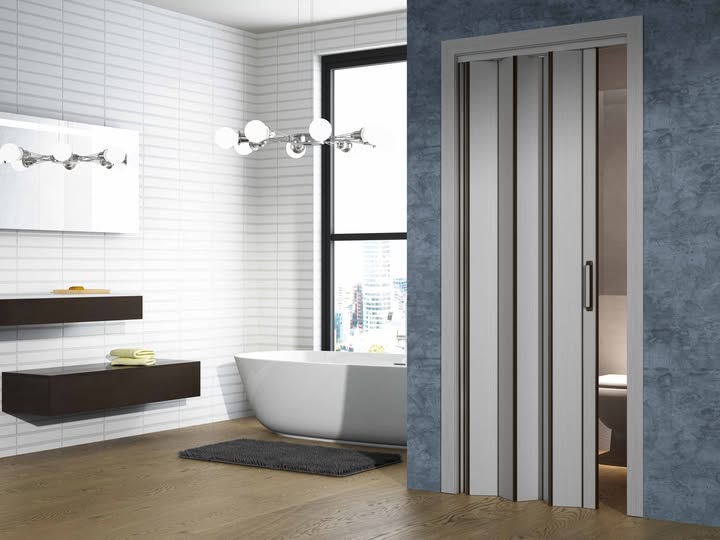 PVC FOLDING DOORS FOR WASHROOM RENOVATION IN DUBAI