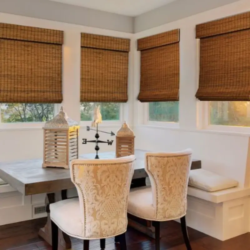 Bamboo Window Blinds For Dining Room