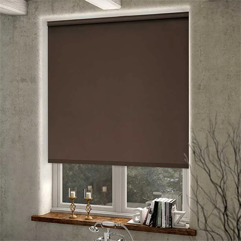 Brown Colour Blackout Blinds For Living Room in Bur Dubai