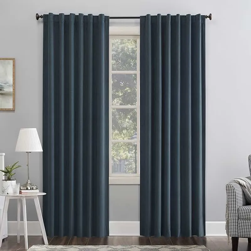 Blue Color Blackout Curtains For Livingroom in Al Karama