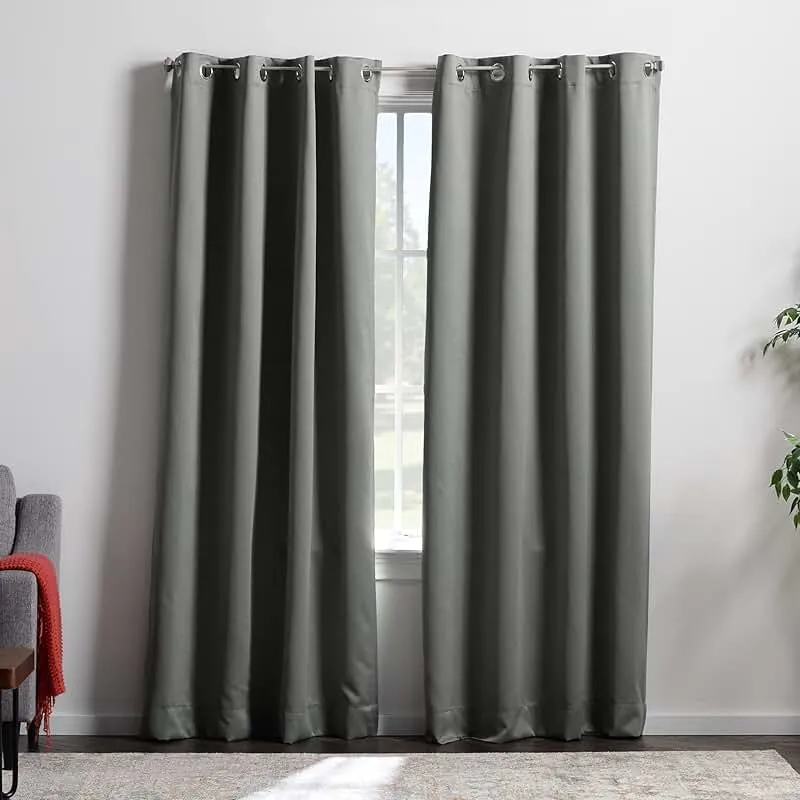 Green Color Blackout Curtain For Livingroom in Jumeirah Village Circle