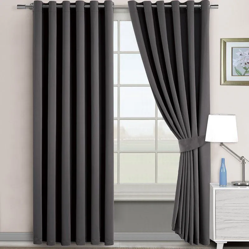 Grey Premium Blackout Drapery for Bedroom in Reem Island