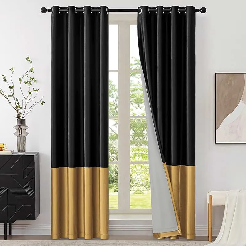 Silver Color Blackout Curtain For Livingroom in Al Karama