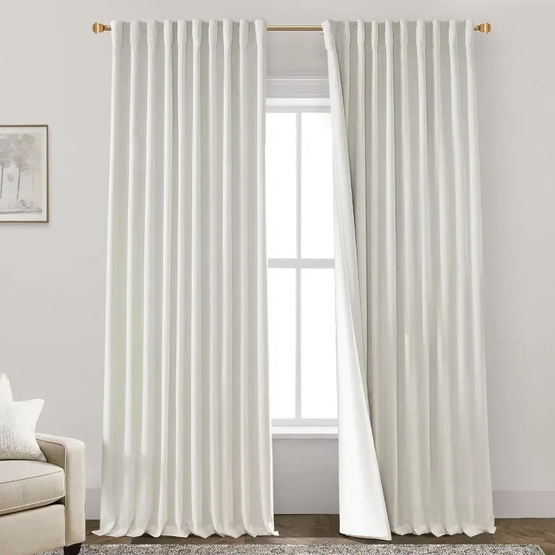 White Color Blackout Curtain For Livingroom in Al Furjan
