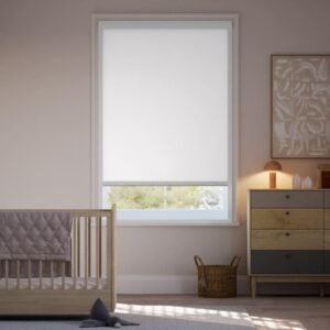 Pure White Blackout Roller Blind