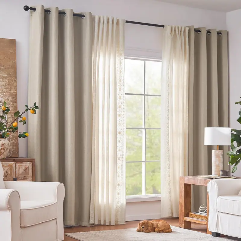 linen Window Curtains in Dubai Marina